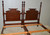 SOLD Pair of Tall Twin Mahogany Pineapple Poster Beds