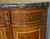 SOLD Pair of Marble Top Demi Lune Chests