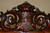 SOLD  Mahogany Herter Style Heavily Carved Etagere