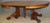 SOLD Carved 60 inch Oak Banquet Table by Horner Flint