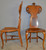 SOLD Pair of Oak Ladies Desk Chairs / Vanity Chairs