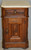 SOLD Victorian Burl Walnut Marble Top Half Commode Night Stand
