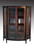 SOLD Antique Mahogany Very Unusual Four Curved Glass Victorian China Cabinet