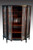 SOLD Antique Mahogany Very Unusual Four Curved Glass Victorian China Cabinet