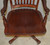SOLD Mahogany Swivel Tilt Lawyers Office Chair