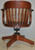 SOLD Antique Mahogany Bankers Lawyers Swivel Tilt Office Chair
