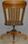 SOLD Oak Ladies Refinished Office Swivel Desk Chair