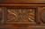 SOLD Carved Oak Bar Cabinet with Flowers