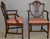 SOLD Set of 6 Mahogany Shield Back Dining Chairs – Twin Arms