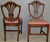 SOLD Set of 6 Mahogany Shield Back Dining Chairs – Twin Arms