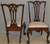 SOLD Set of 7 Custom Chippendale Mahogany Dining Chairs