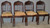 SOLD Set of 4 Period Empire Flame Mahogany Chairs