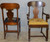 SOLD Set of 7 Empire Needlepoint Dining Chairs