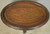 SOLD Carved Glass Top Serving Coffee Table