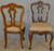 SOLD Set of 6 French Carved Parlor Chairs