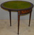 SOLD Inlaid Victorian Demi Lune Game Table