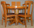 SOLD Round Oak Claw Foot Dining Table & 4 Chair Set