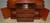 SOLDMahogany Breakfront Butler’s Desk Bubble Glass
