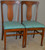 SOLD Set of 4 Tiger Oak Dining Chairs