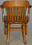 SOLD Set of 4 Oak Lawyers Bankers Arm Chairs