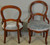 SOLD Set of 4 Victorian Carved Parlor Dining Chairs