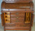 SOLD Victorian Eastlake Heavily Carved Cylinder Secretary Desk