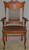 SOLD Oak Carved Arm Chair