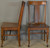 SOLD  Set of Victorian Oak Dining Chairs – 1900’s