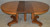 SOLD Round Oak Empire Split Base Banquet Dining Table