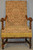 SOLD Large Barley Twist Walnut Arm Throne Chair