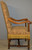 SOLD Large Barley Twist Walnut Arm Throne Chair