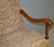 SOLD Large Barley Twist Walnut Arm Throne Chair