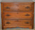 SOLD Victorian Three Drawer Bachelor Chest Carved Poles