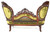 SOLD Rosewood Laminated Sofa