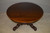SOLD Round Carved Walnut Table with 3 Leaves