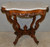 SOLD Victorian Carved Rosewood Shapley Marble Top Parlor Stand