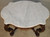 SOLD Antique End Table, Antique Victorian Rosewood Oversize Marble Parlor Table