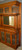 SOLD Oak Leaded Glass China Closet Sideboard Bar Cabinet with Mirror Back