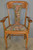 SOLD Set of 6 Heavily Carved Upholstered Oak Dining Chairs