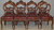 SOLD Set of 8 French Carved Victorian Dining Chairs with Leather Seats