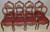 SOLD Set of 8 French Carved Victorian Dining Chairs with Leather Seats