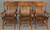 SOLD Set of 6 Oak Rolled Arm Chairs – Rare