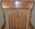 SOLD Set of 6 Oak Rolled Arm Chairs – Rare