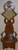 SOLD Oak Tiger Sawn Carved Bevel Glass Hall Tree