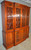 SOLD Flame Mahogany Breakfront Step Back China Cabinet