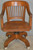 SOLD Oak Barrel Back Swivel Lawyers Bankers Office Chair