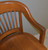 SOLD Oak Barrel Back Swivel Lawyers Bankers Office Chair