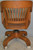 SOLD Oak Barrel Back Swivel Lawyers Bankers Office Chair