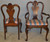 SOLD Set of 6 Walnut Chippendale Queen Anne Dining Chairs