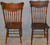 SOLD Set of 6 American Press Back Chairs Original Finish